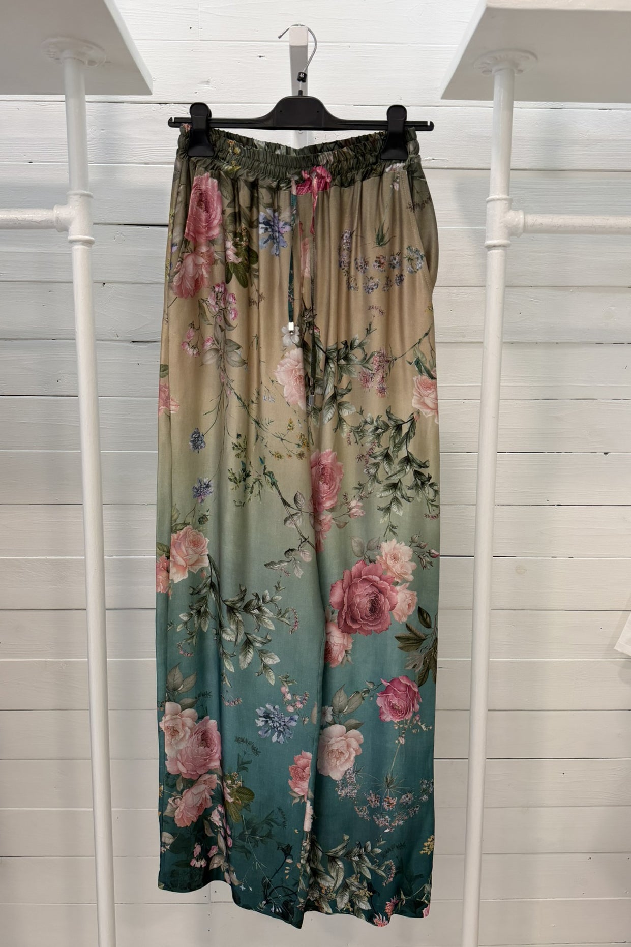 Pantalone floreale in viscosa
