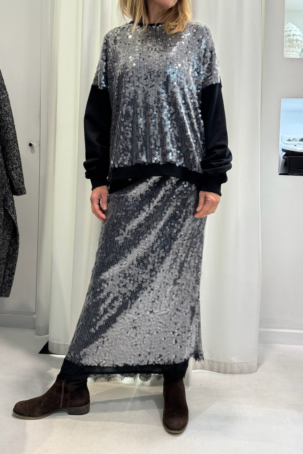 Longuette paillettes