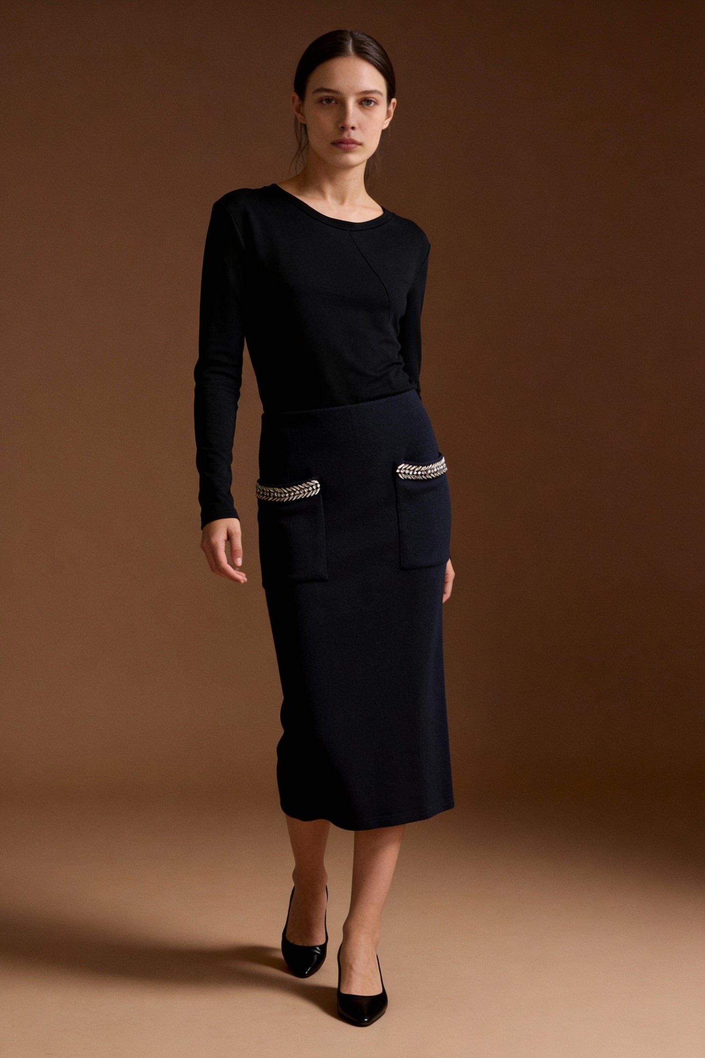 Gonna dettagli gioiello