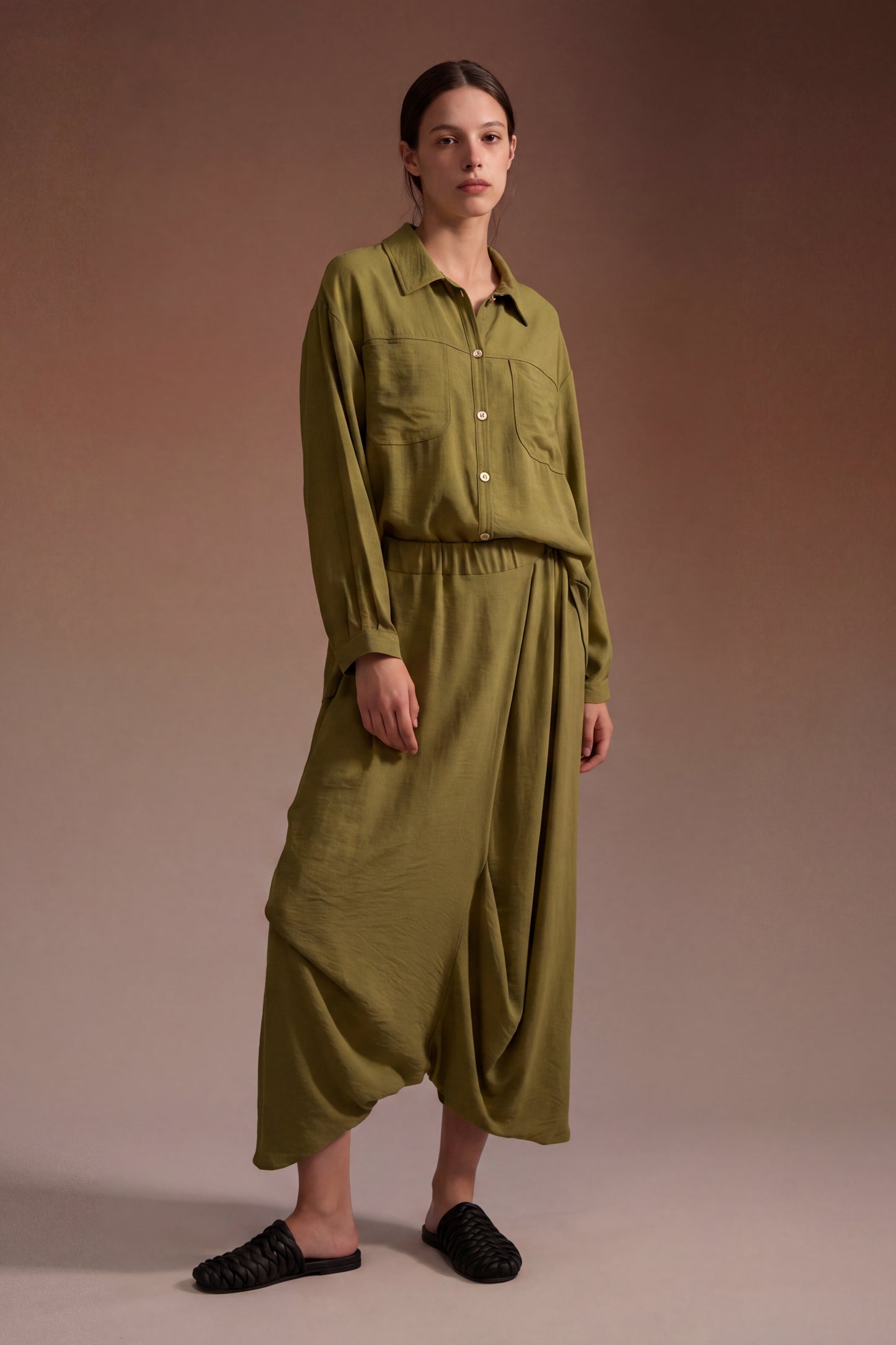 Camicia morbida con tasche