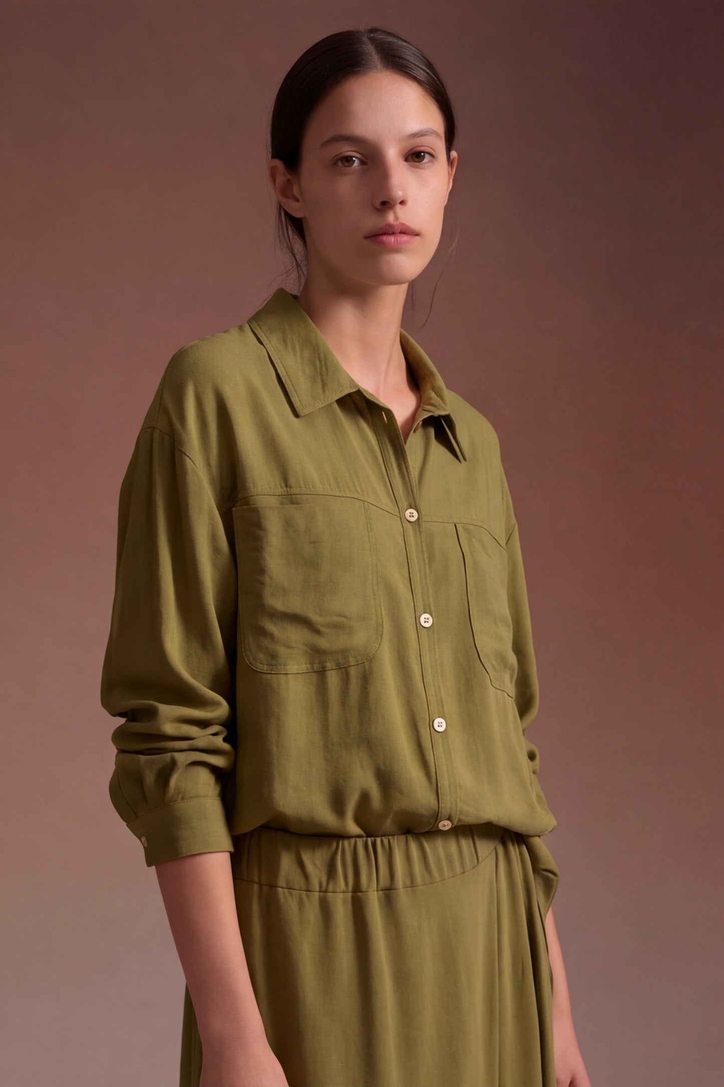 Camicia morbida con tasche