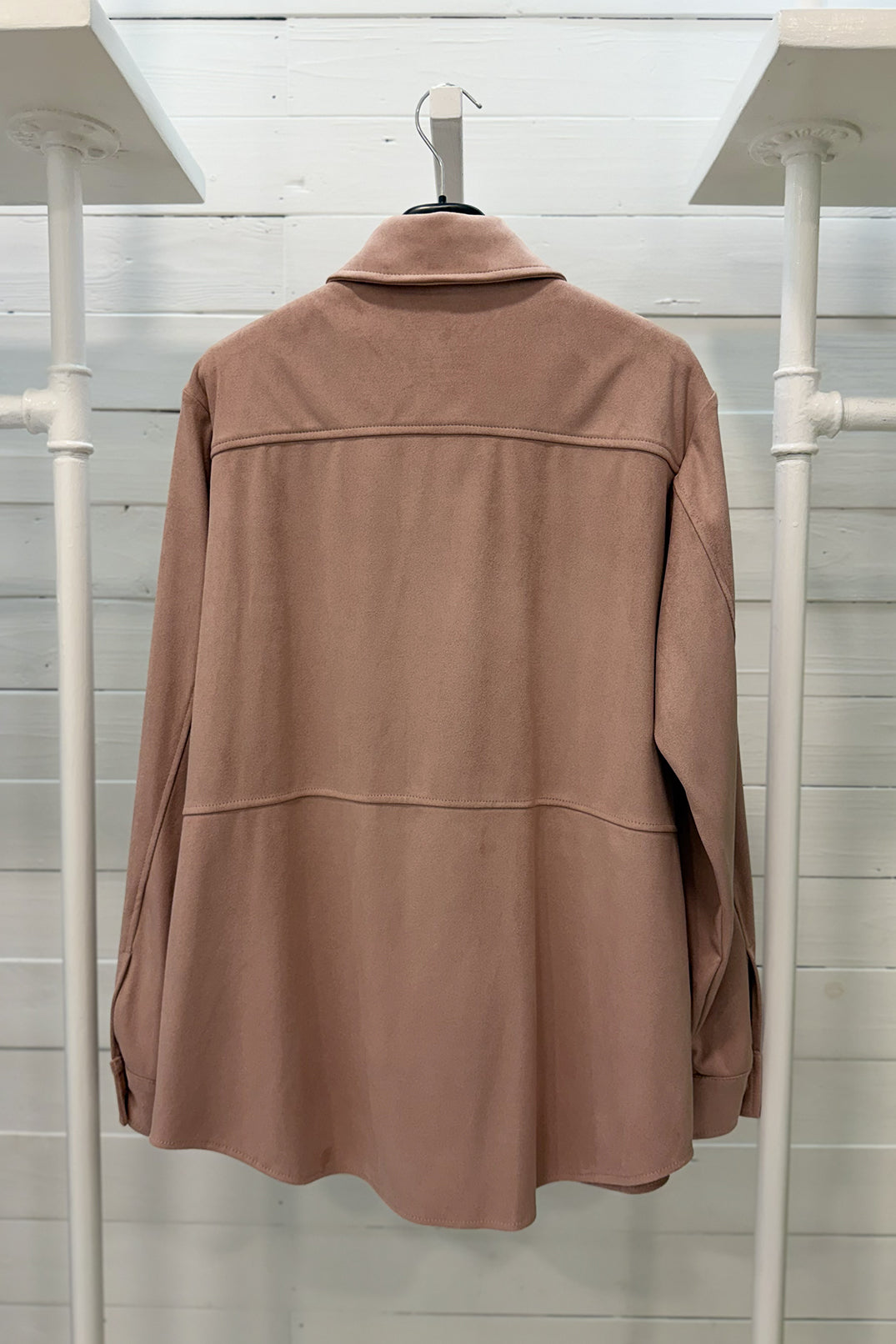 Camicia effetto suede