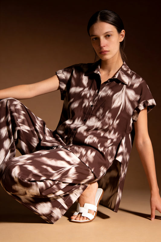 Camicia motivo tridimensionale