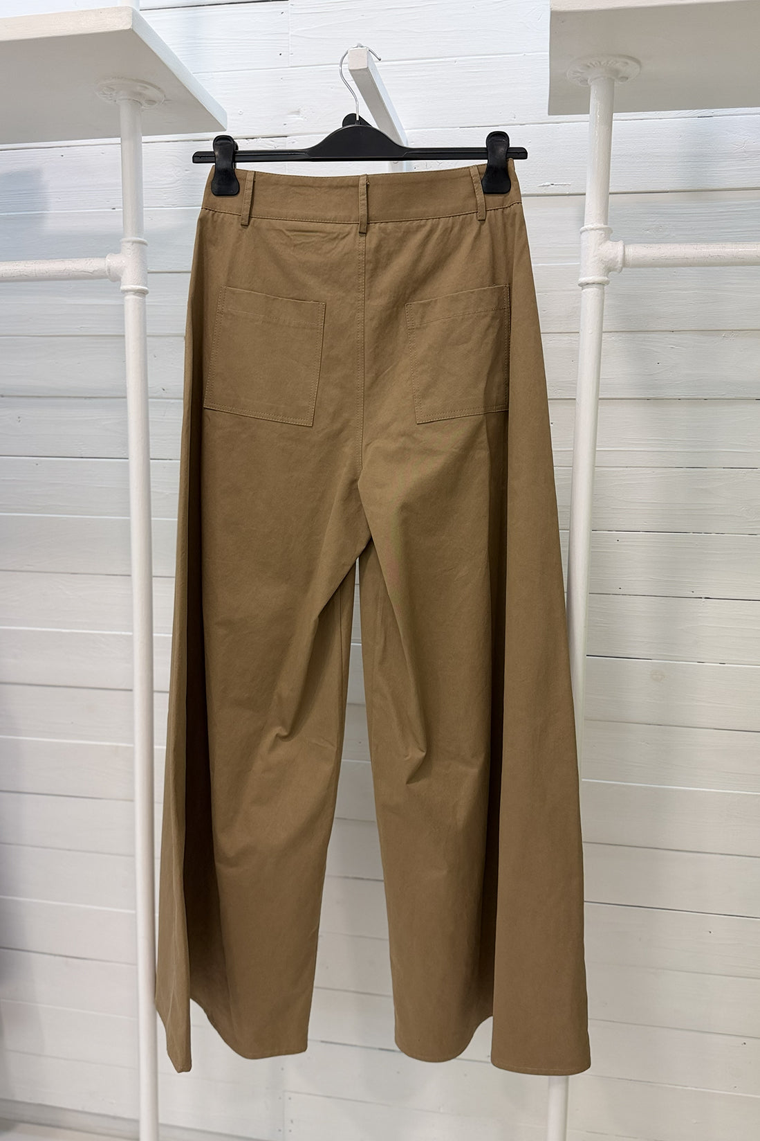 Pantalone wide leg cotone