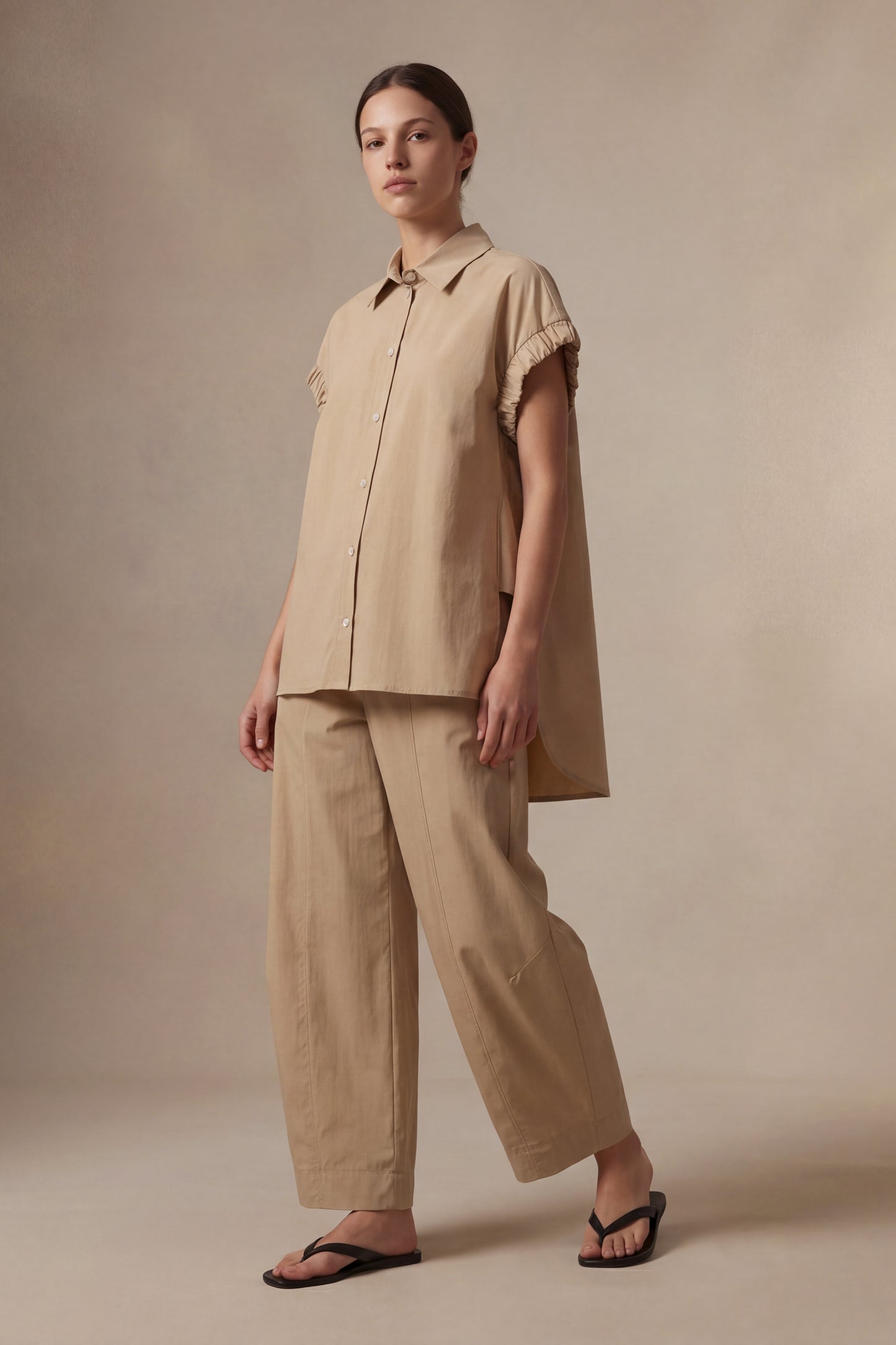 Pantalone balloon in cotone leggero