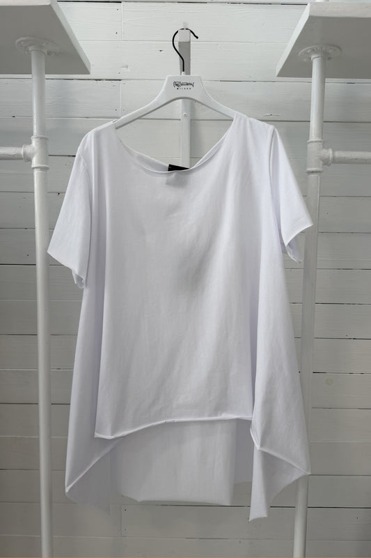 Maglia Asimmetrica in Jersey di Cotone