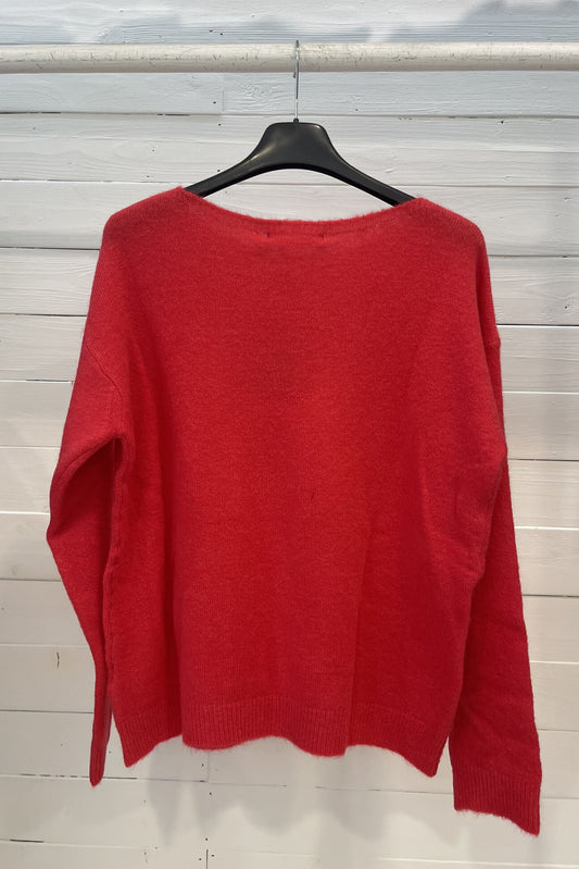 Maglia con scollo a barca