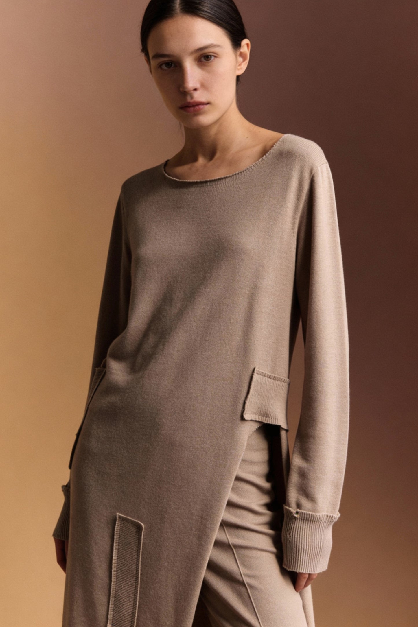 Maglia lunga con spacco