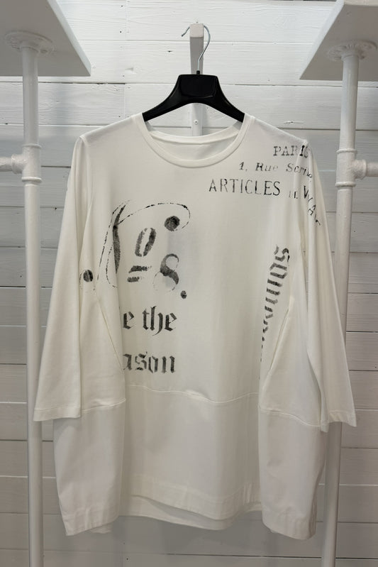 Maglia stampa grafica over