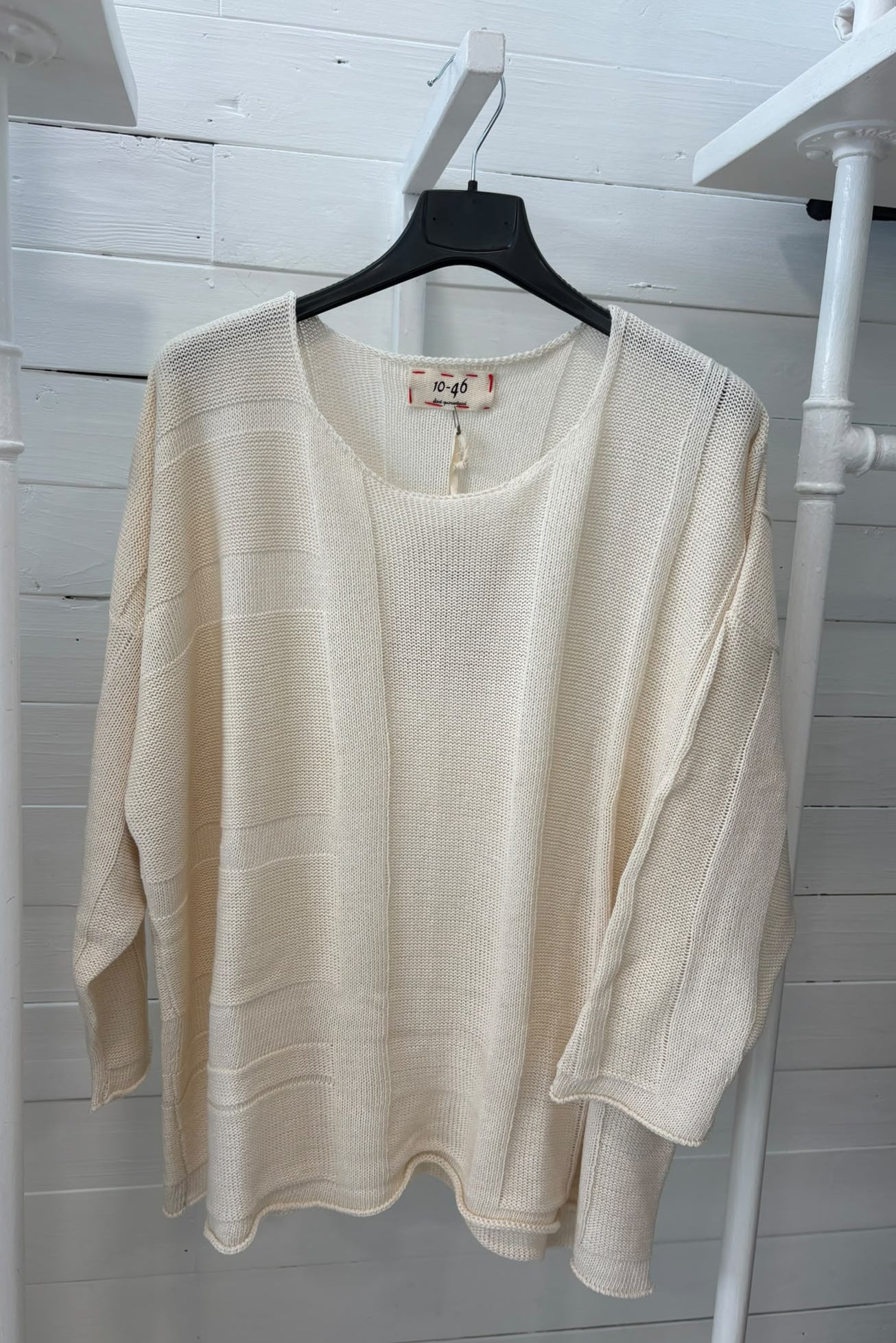 Maglia ampia con trame alternate