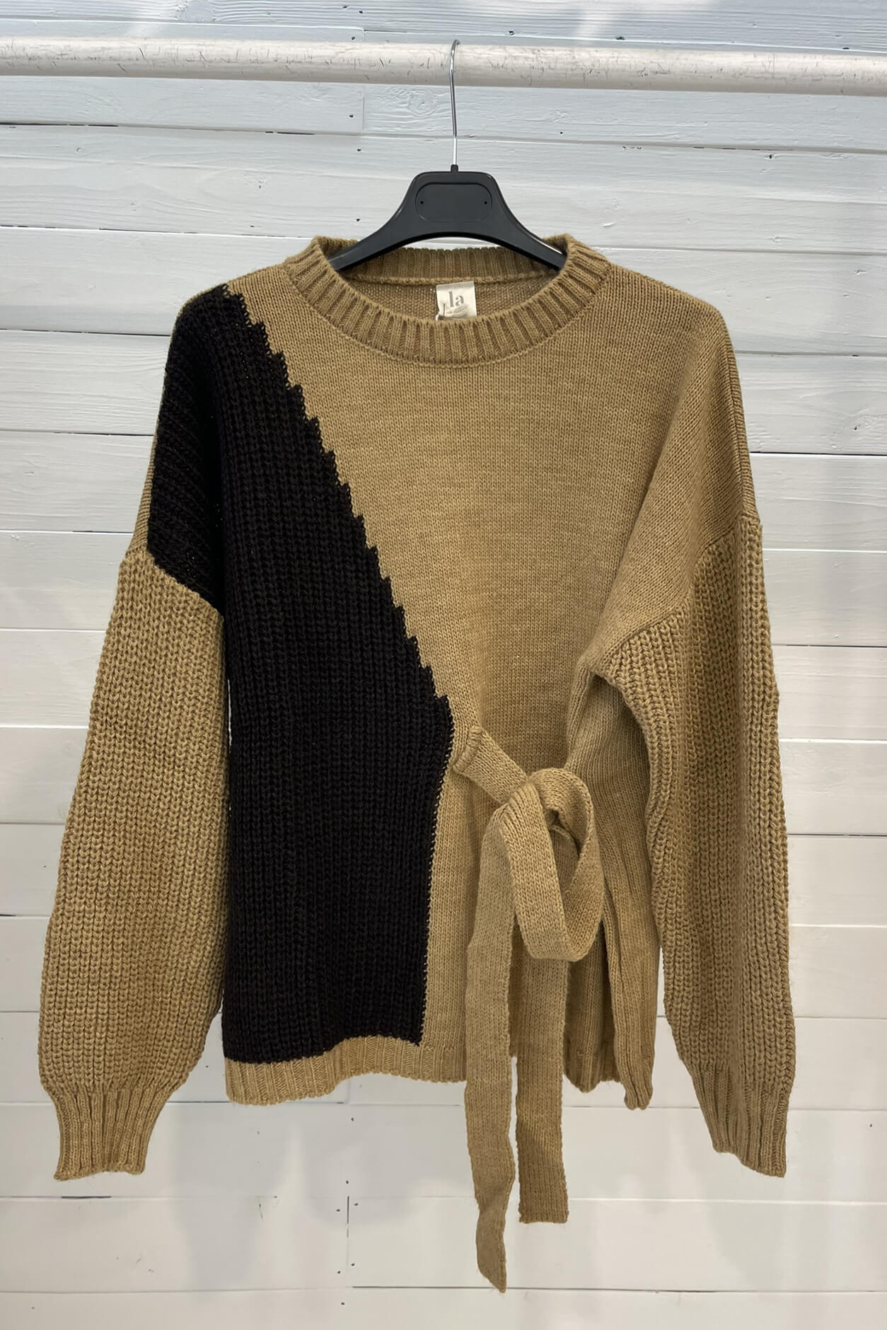 Maglione con Cintura Bicolor