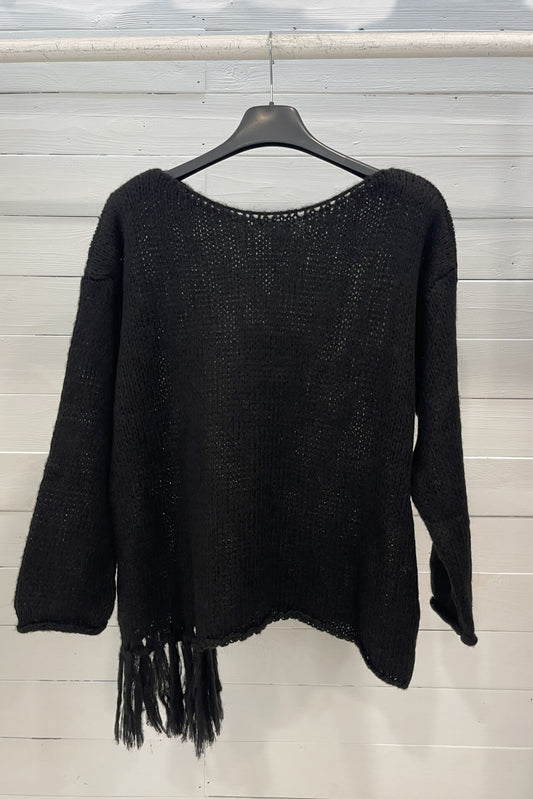 Maglione con frange