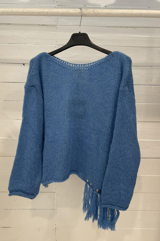 Maglione con frange