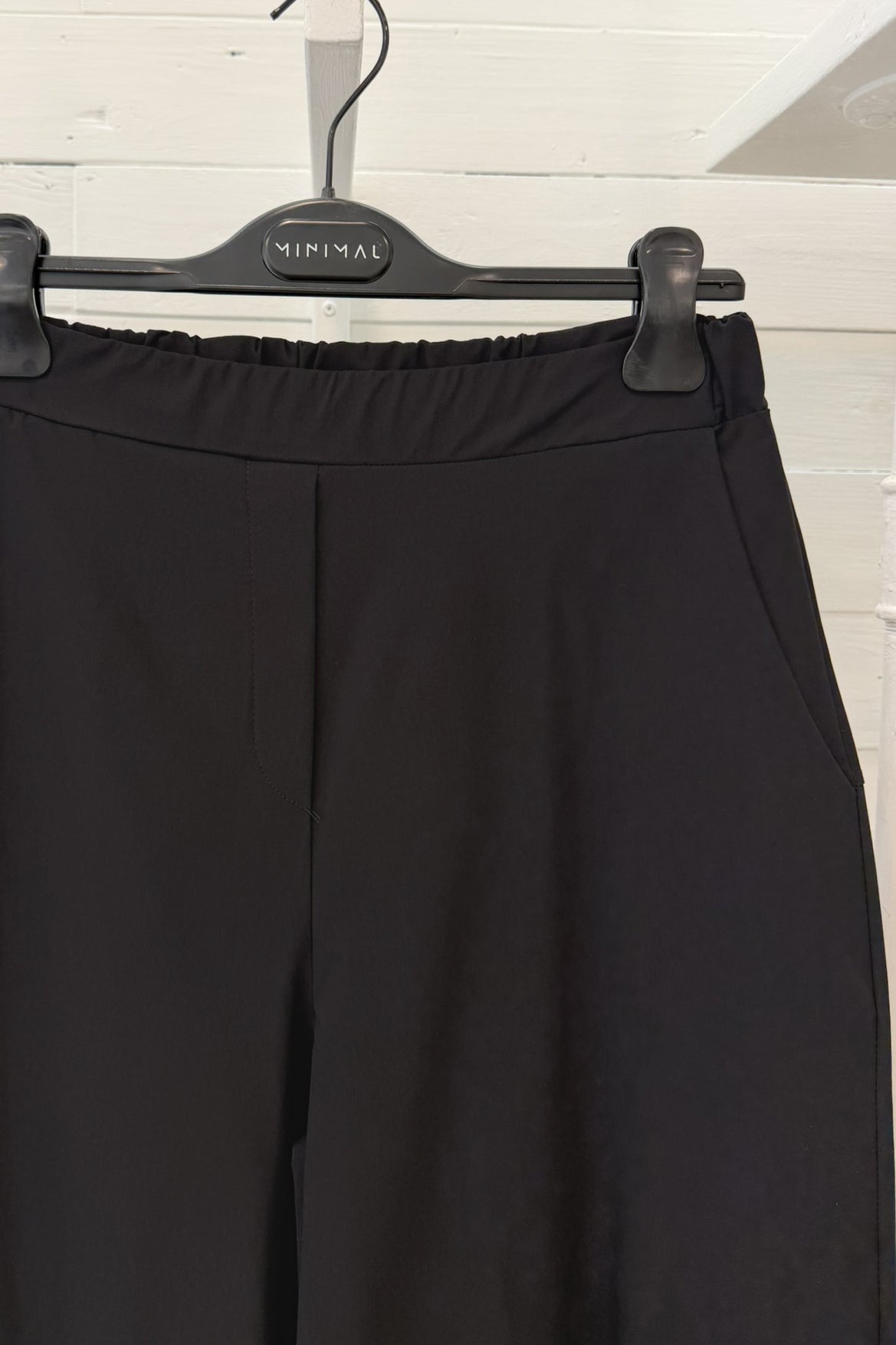 Pantalone balloon in bengalina con vita elasticizzata