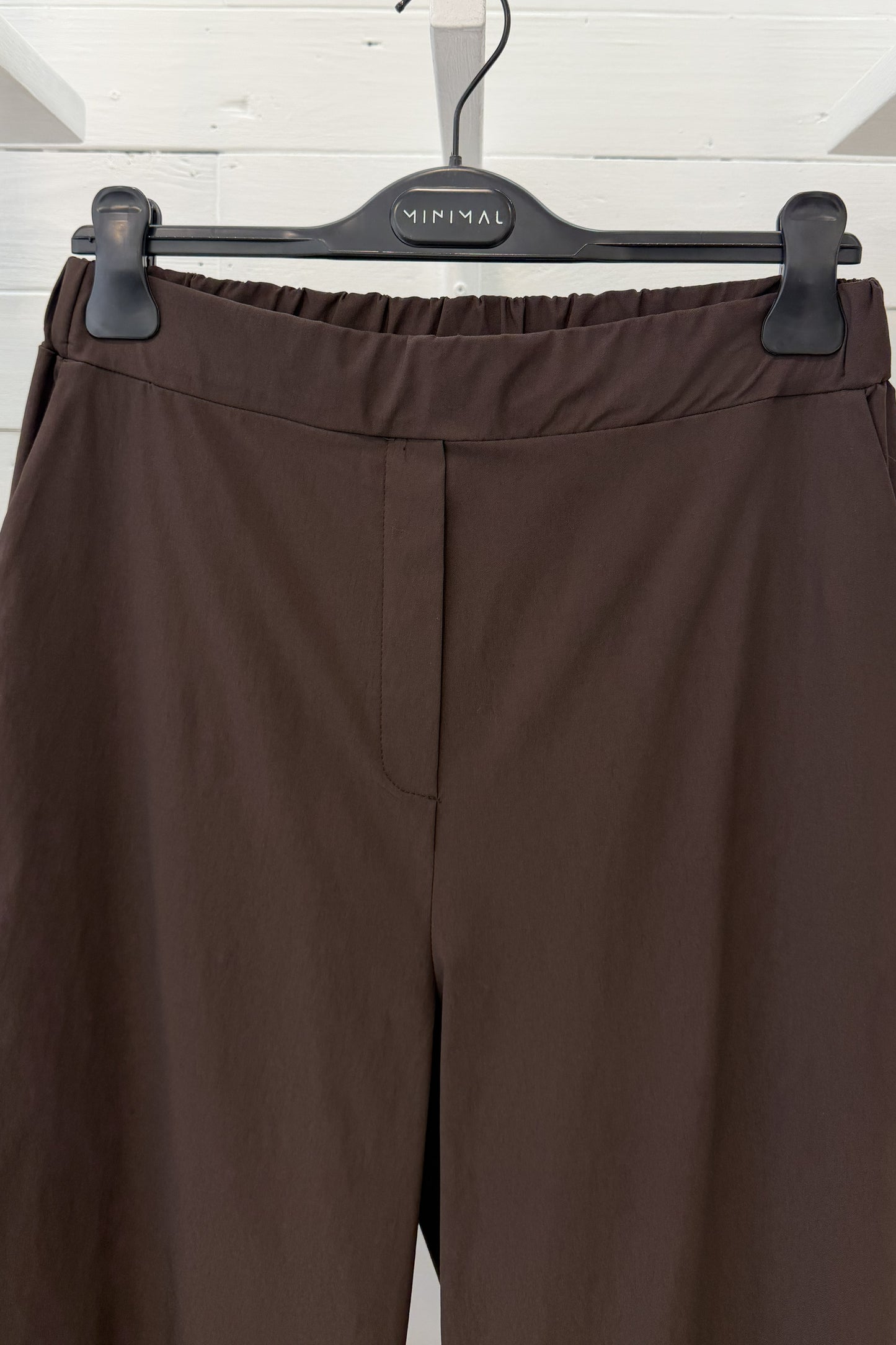 Pantalone balloon in bengalina con vita elasticizzata