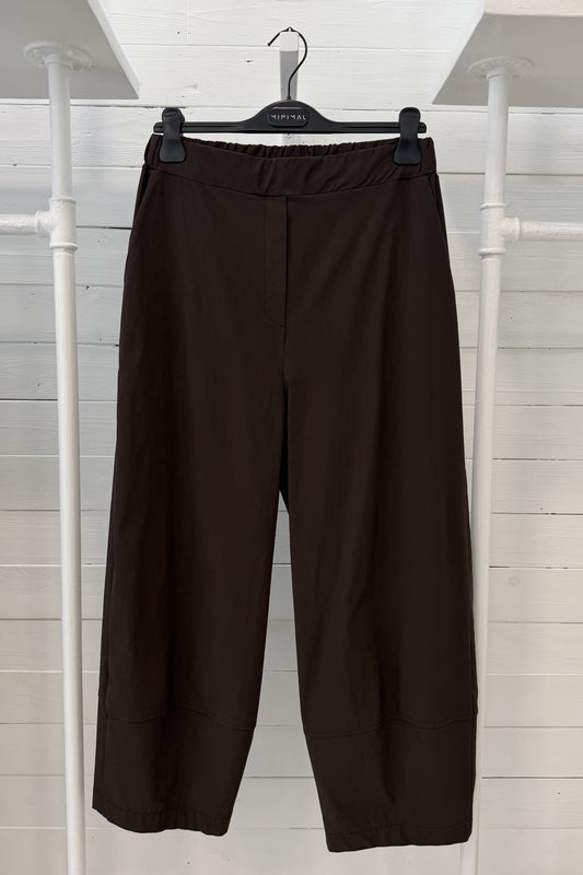Pantalone balloon in bengalina con vita elasticizzata