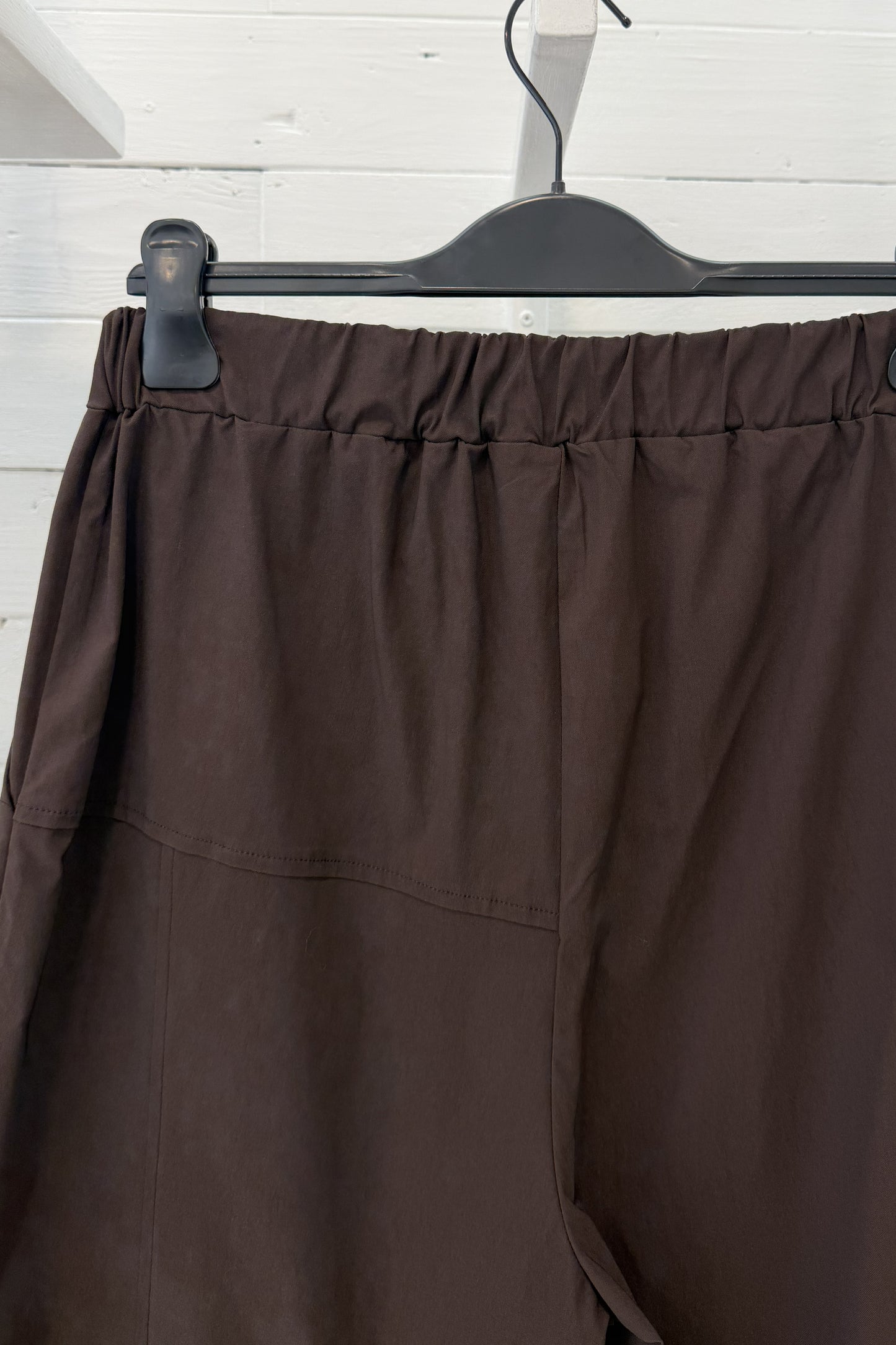 Pantalone balloon in bengalina con vita elasticizzata
