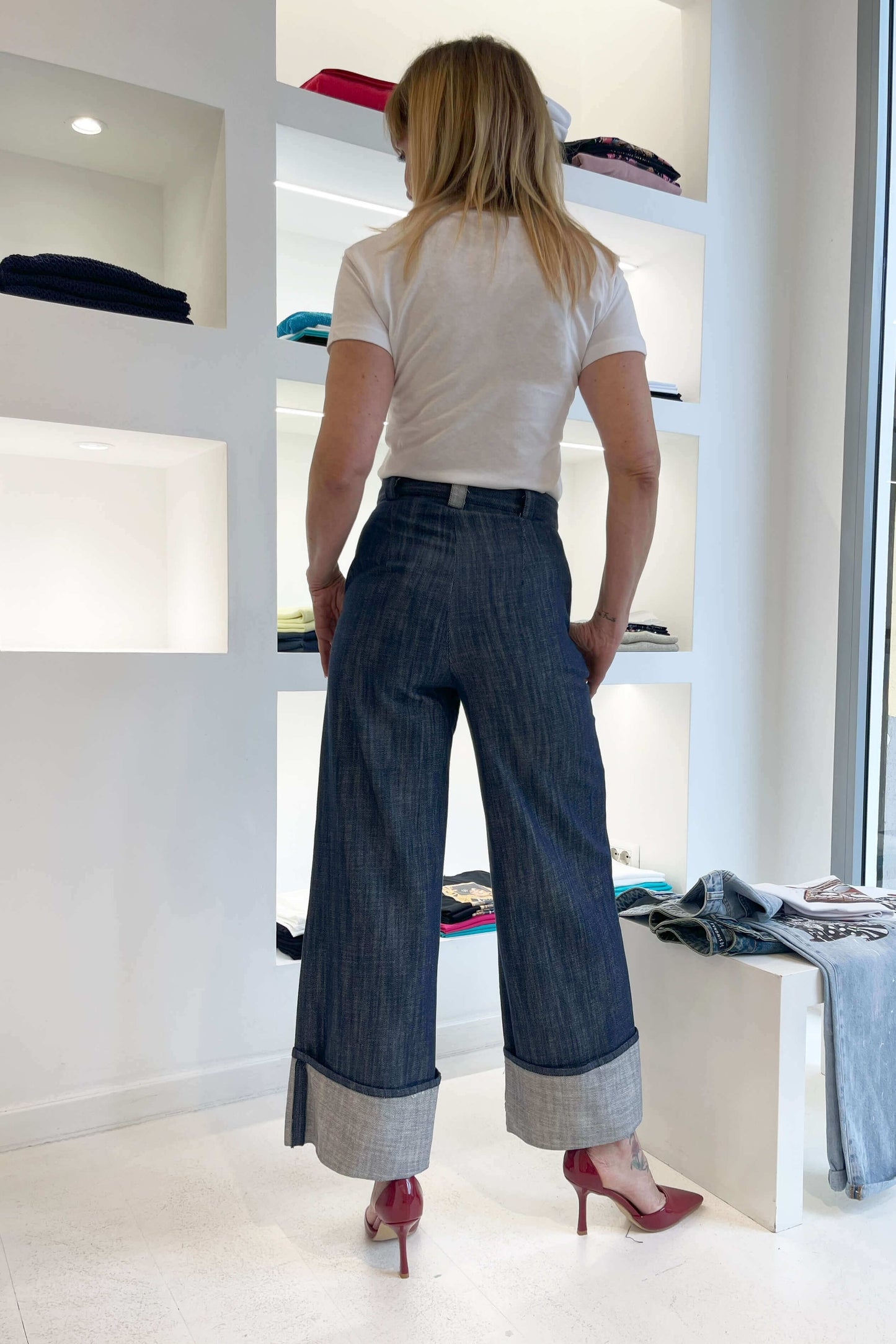 Pantalone risvolto