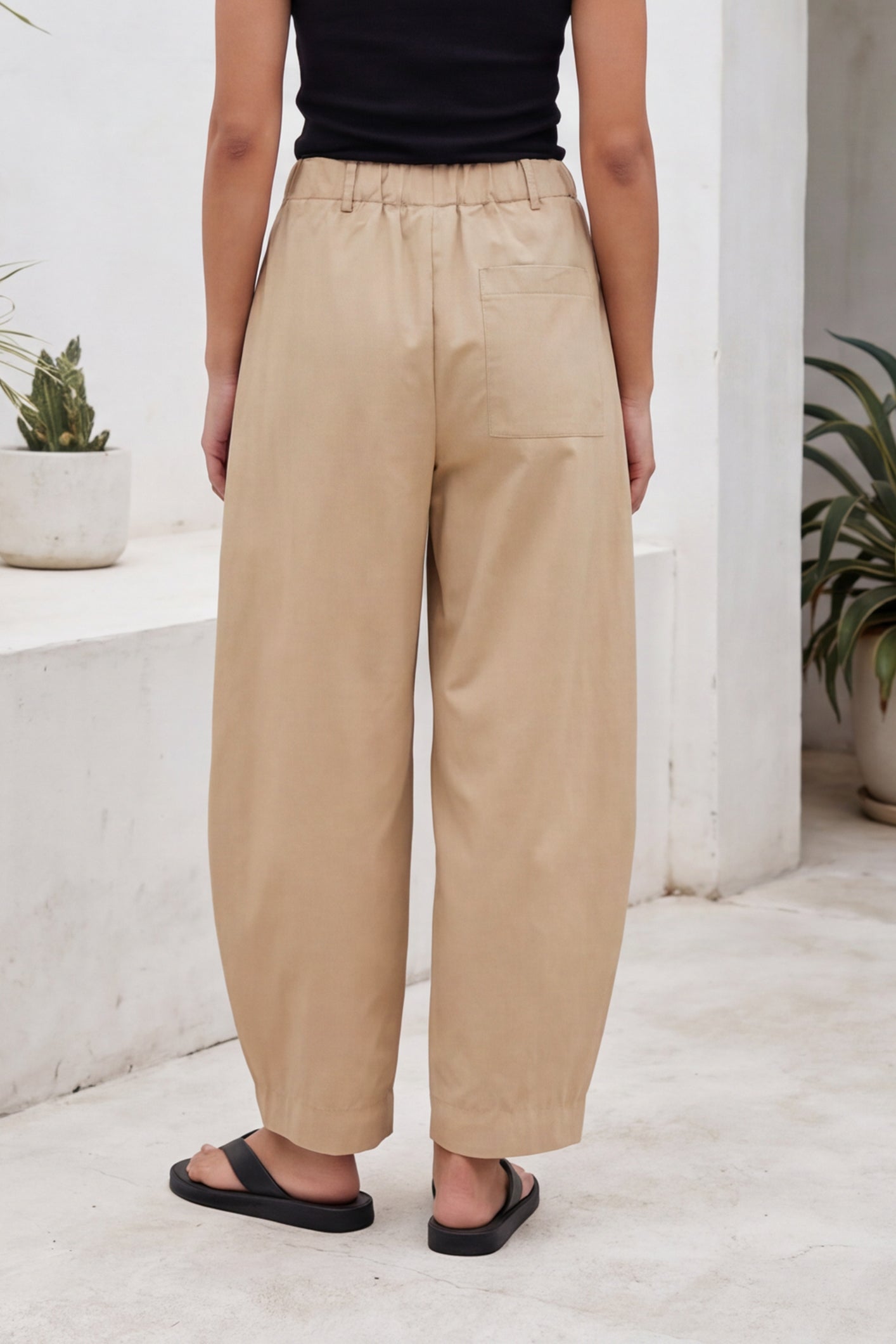 Pantalone balloon in cotone leggero