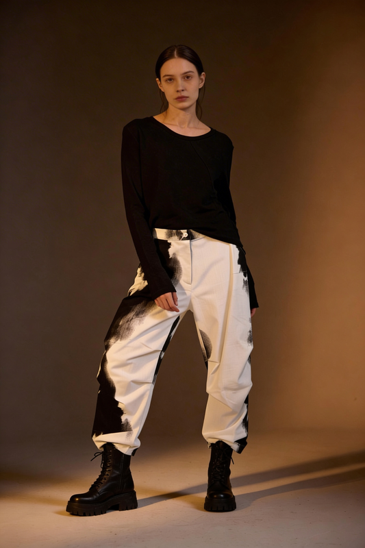 Pantalone sfumato bicolor