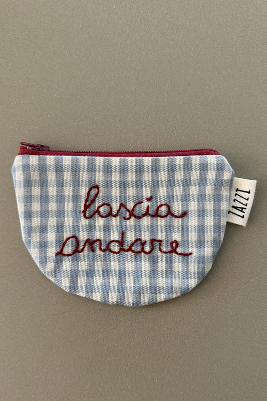 Porta spicci fatto a mano personalizzabile “Lascia andare”