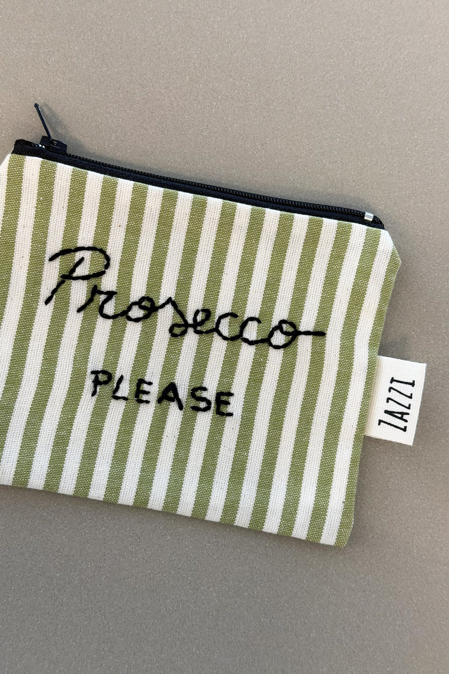 Porta spicci fatto a mano personalizzabile “Prosecco Please”