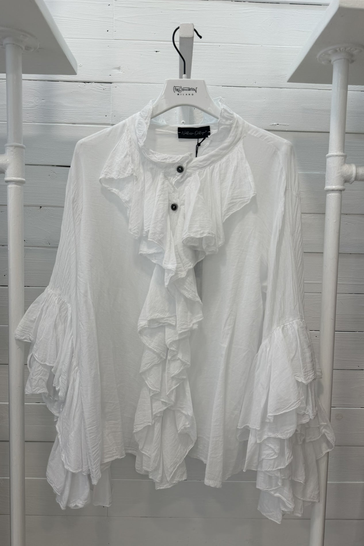 Blusa con rouches