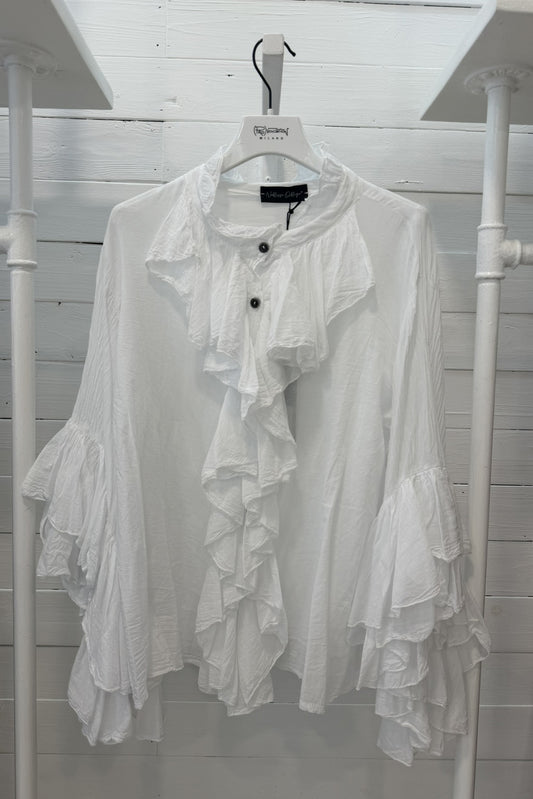 Blusa con rouches