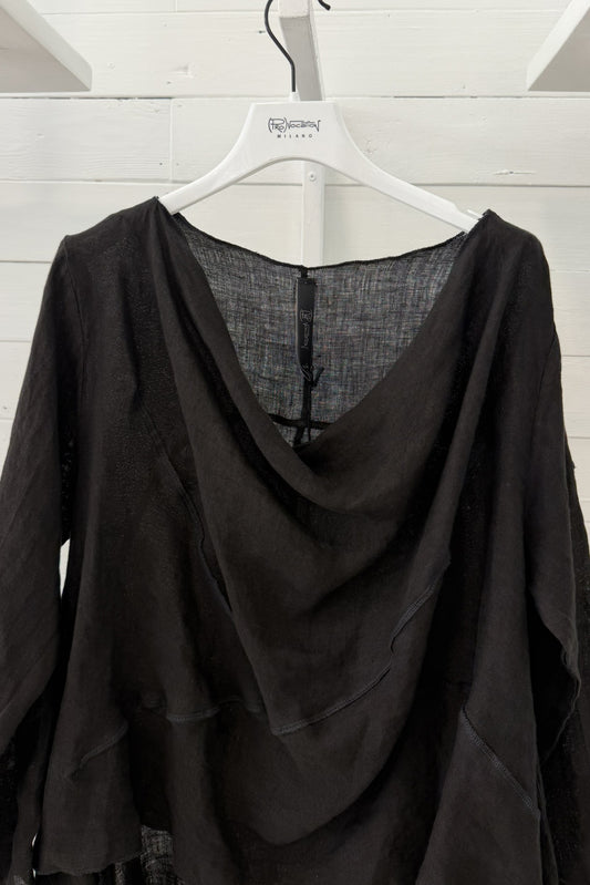 Casacca in Lino Asimmetrica