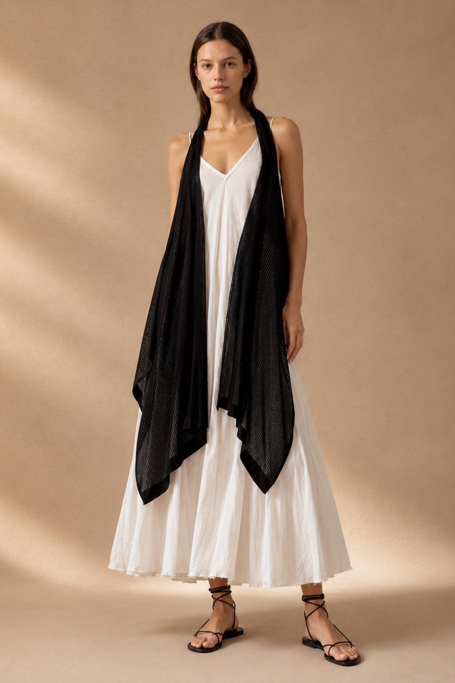 Gilet in Rete con Fondo Asimmetrico
