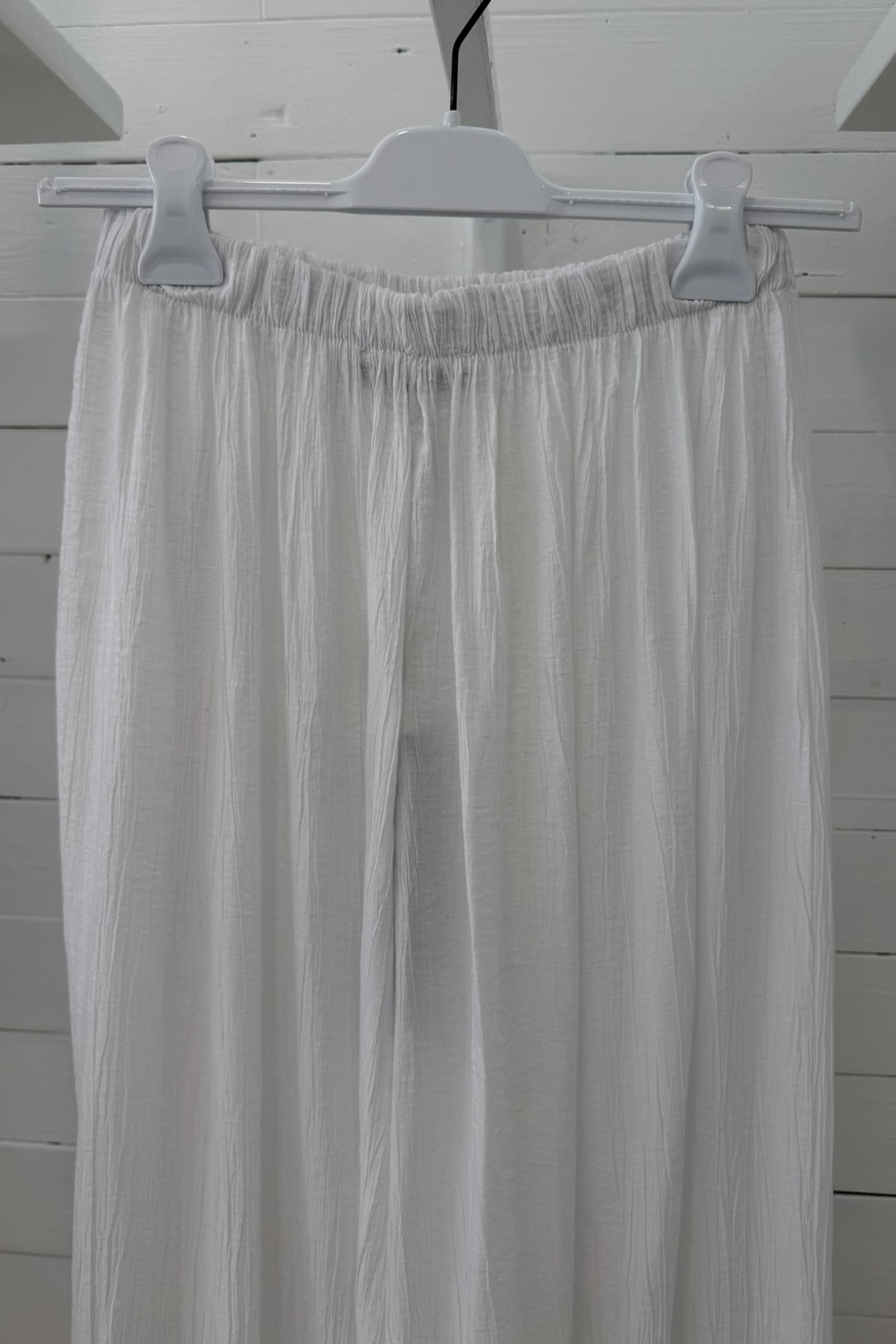 Pantalone Harem in Viscosa Effetto Crêpe