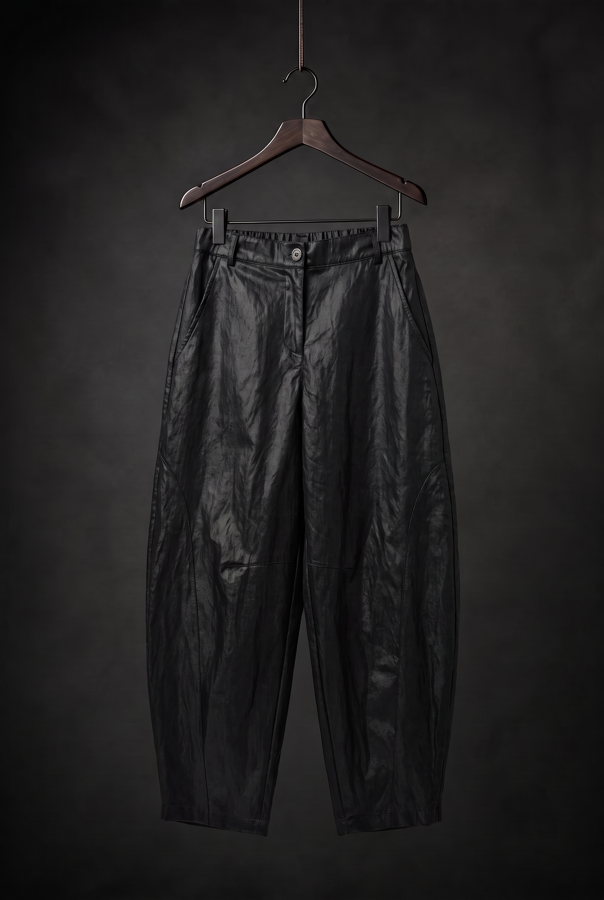Pantalone Ovetto Effetto Spalmato