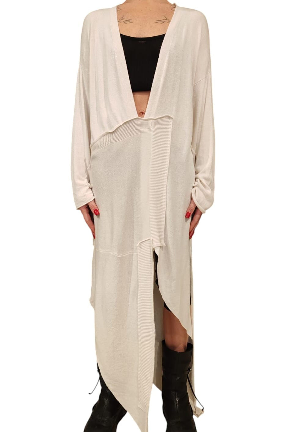 Maglia/Abito asimmetrico in modal