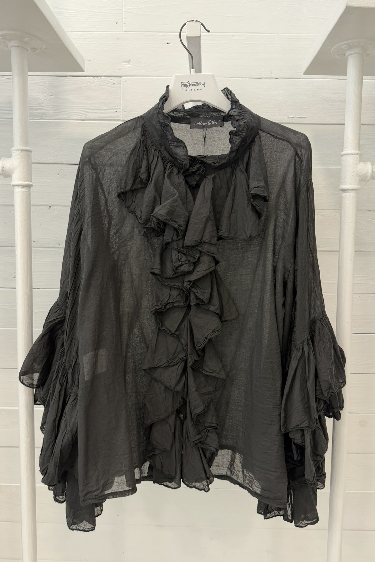 Blusa con rouches