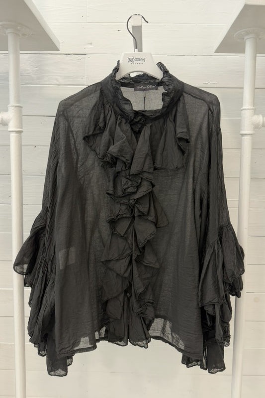Blusa con rouches