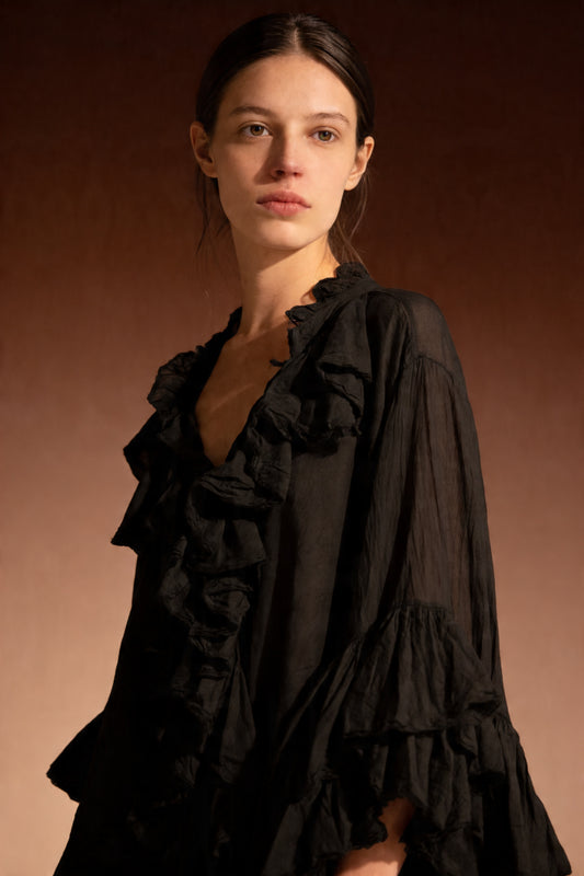 Blusa con rouches