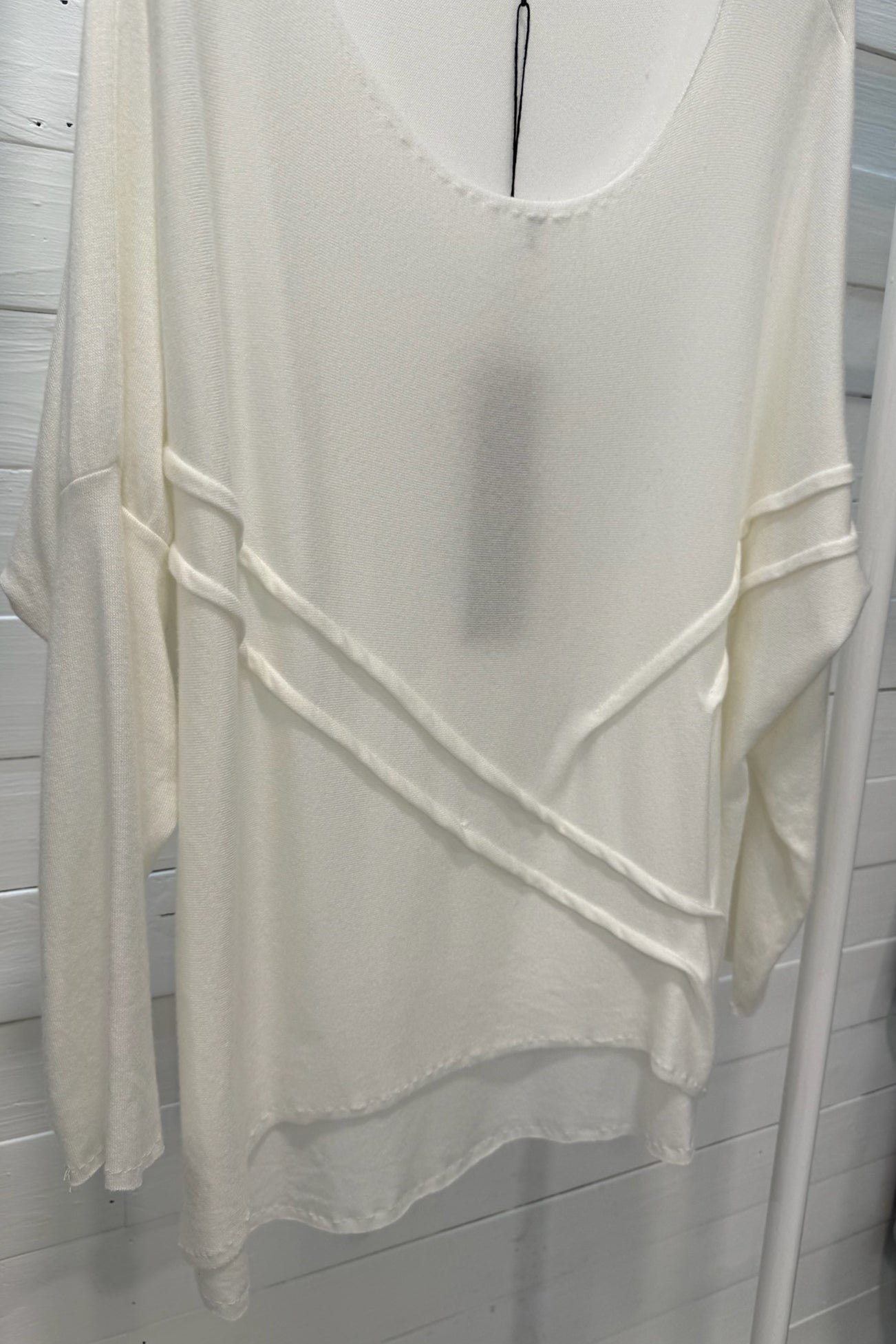 Maglia in lana e viscosa