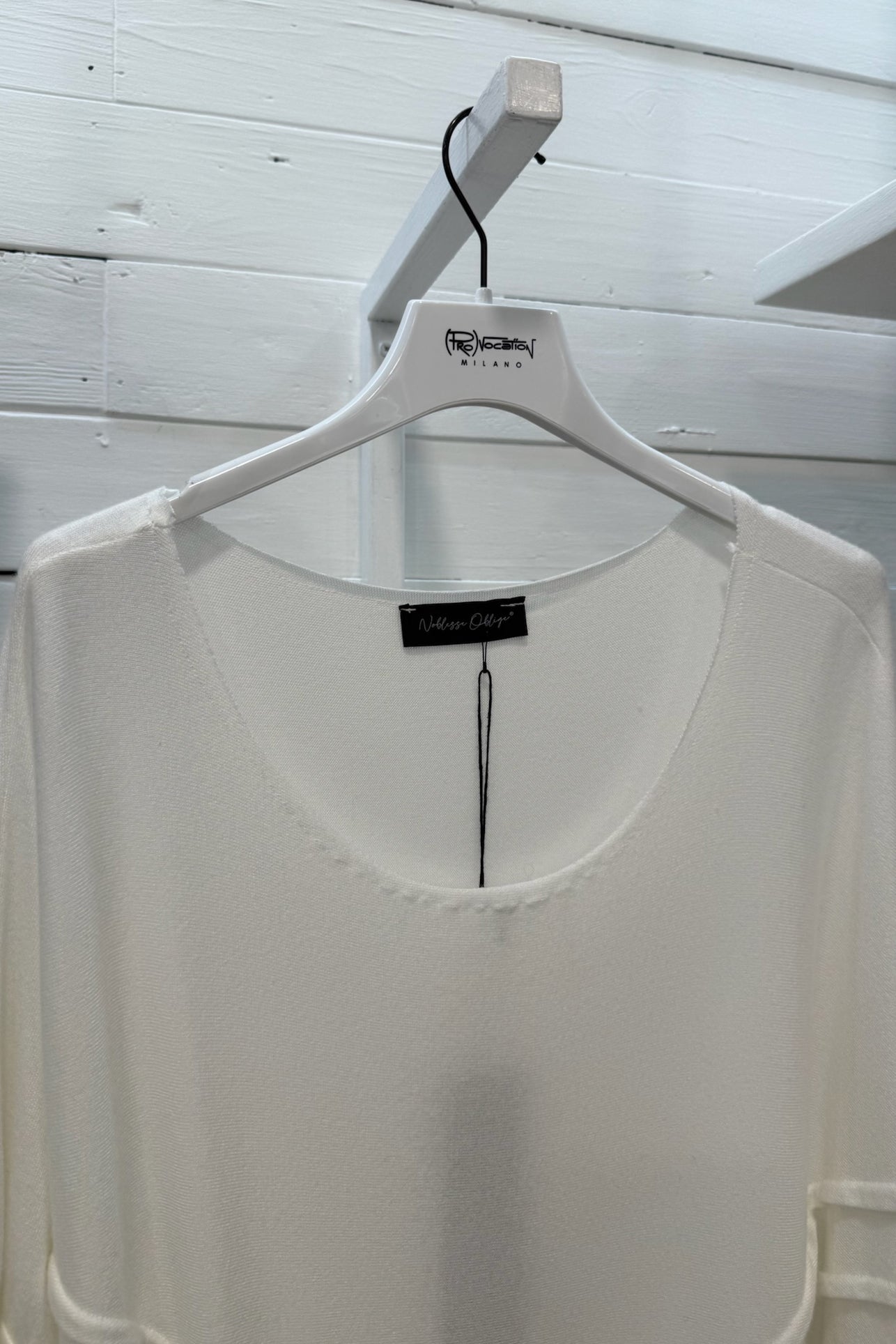 Maglia in lana e viscosa