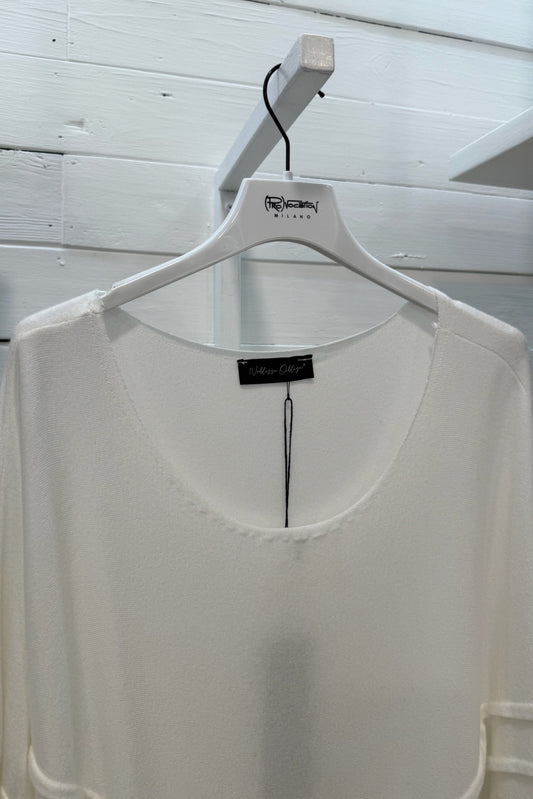 Maglia in lana e viscosa