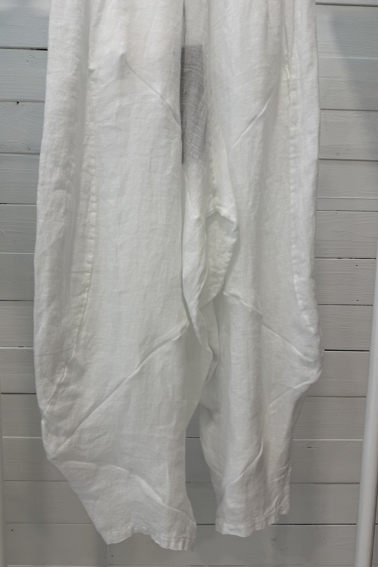 Pantalone balloon in lino