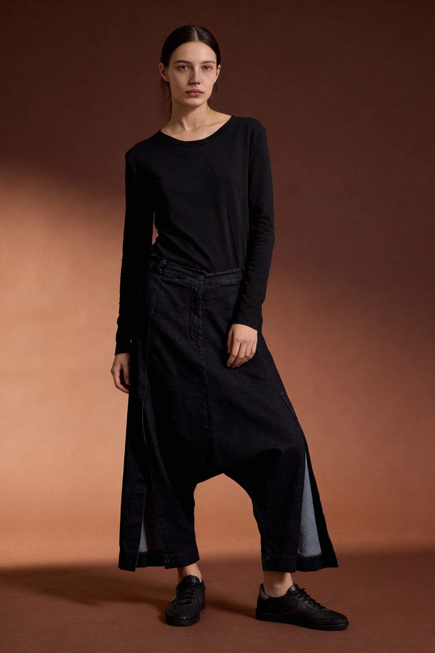 Pantalone cavallo basso