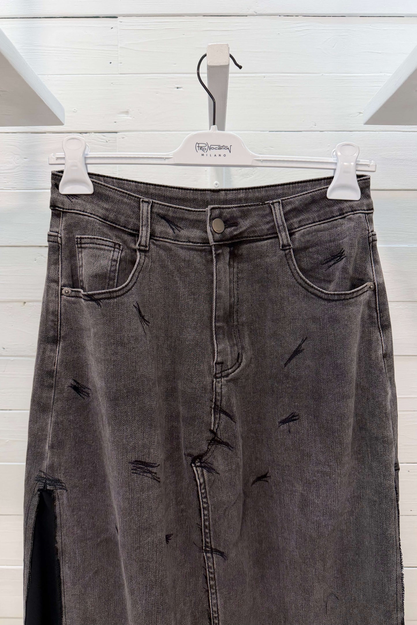 Pantalone denim cavallo basso