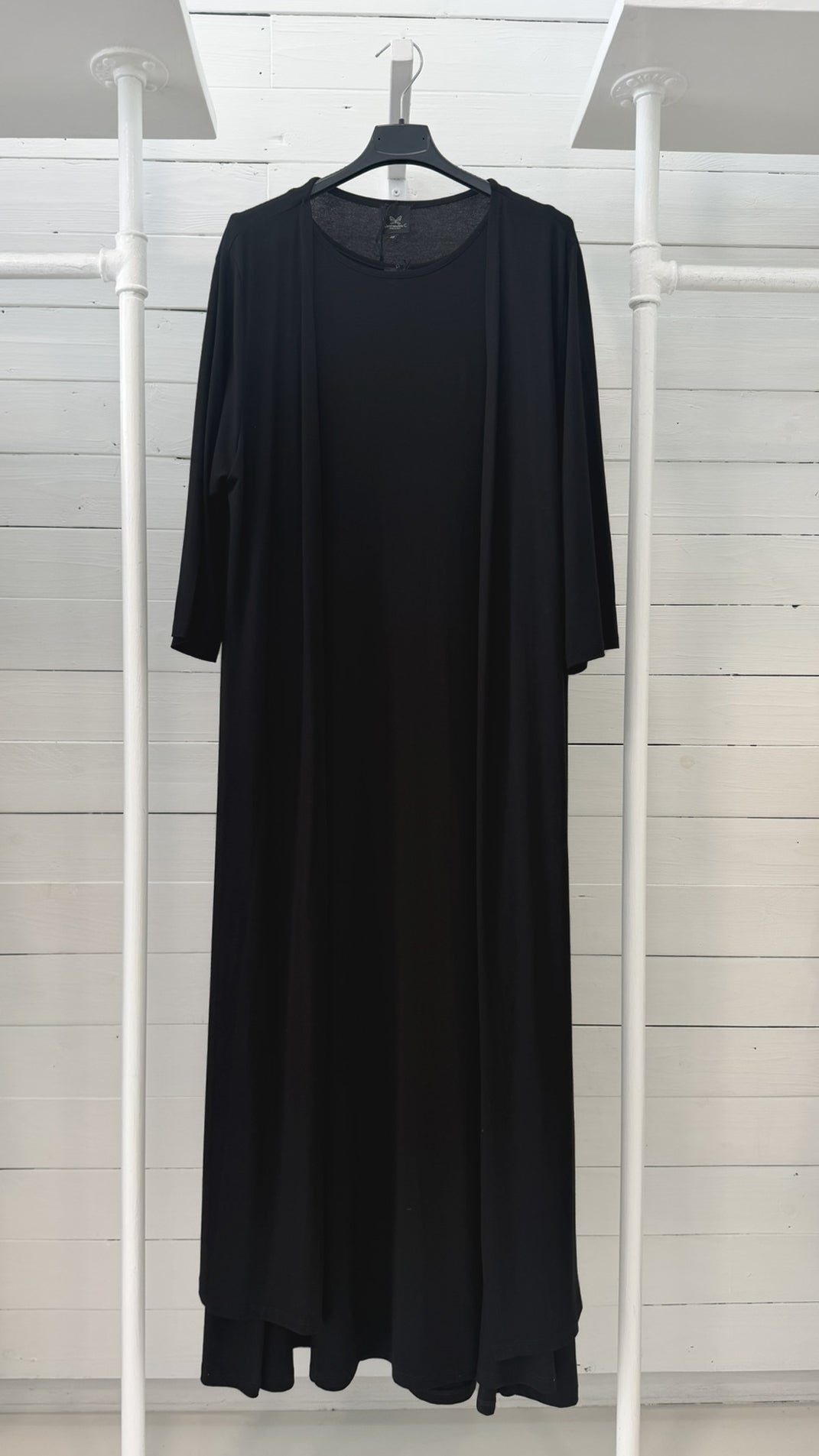 Abito Lungo con Cardigan Coordinato