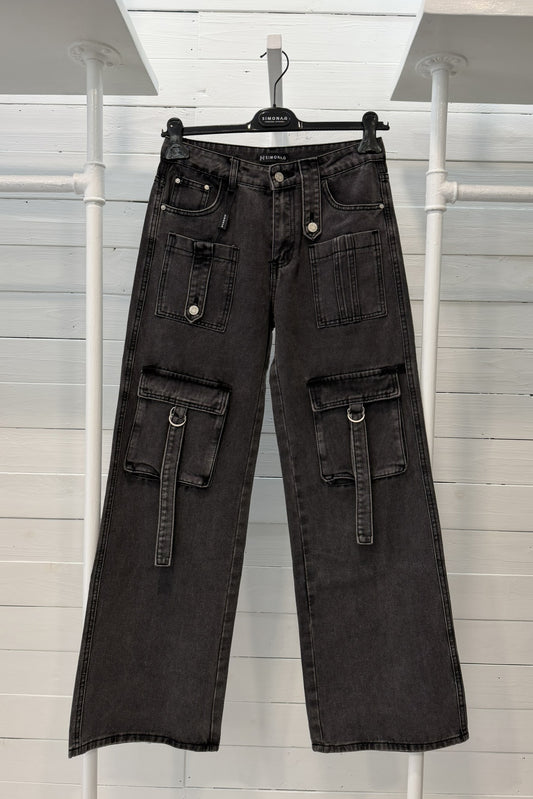 Jeans Cargo in Denim