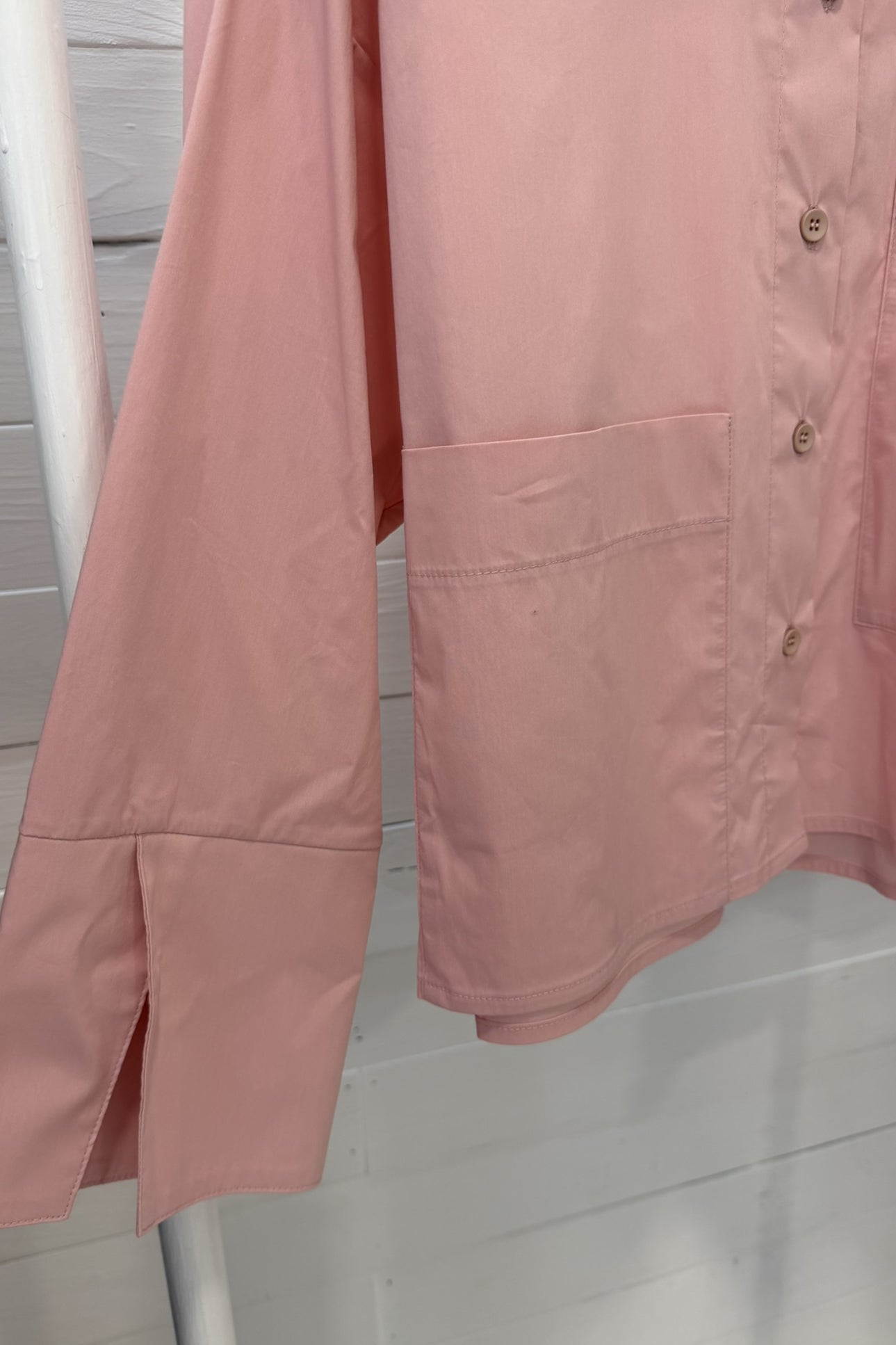 Camicia over in cotone stretch