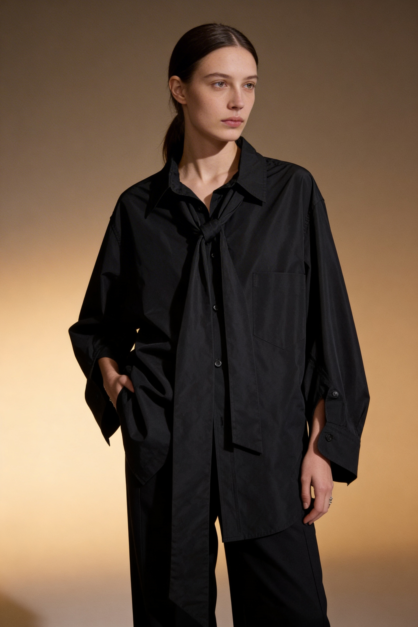 Camicia tecnica con cintura