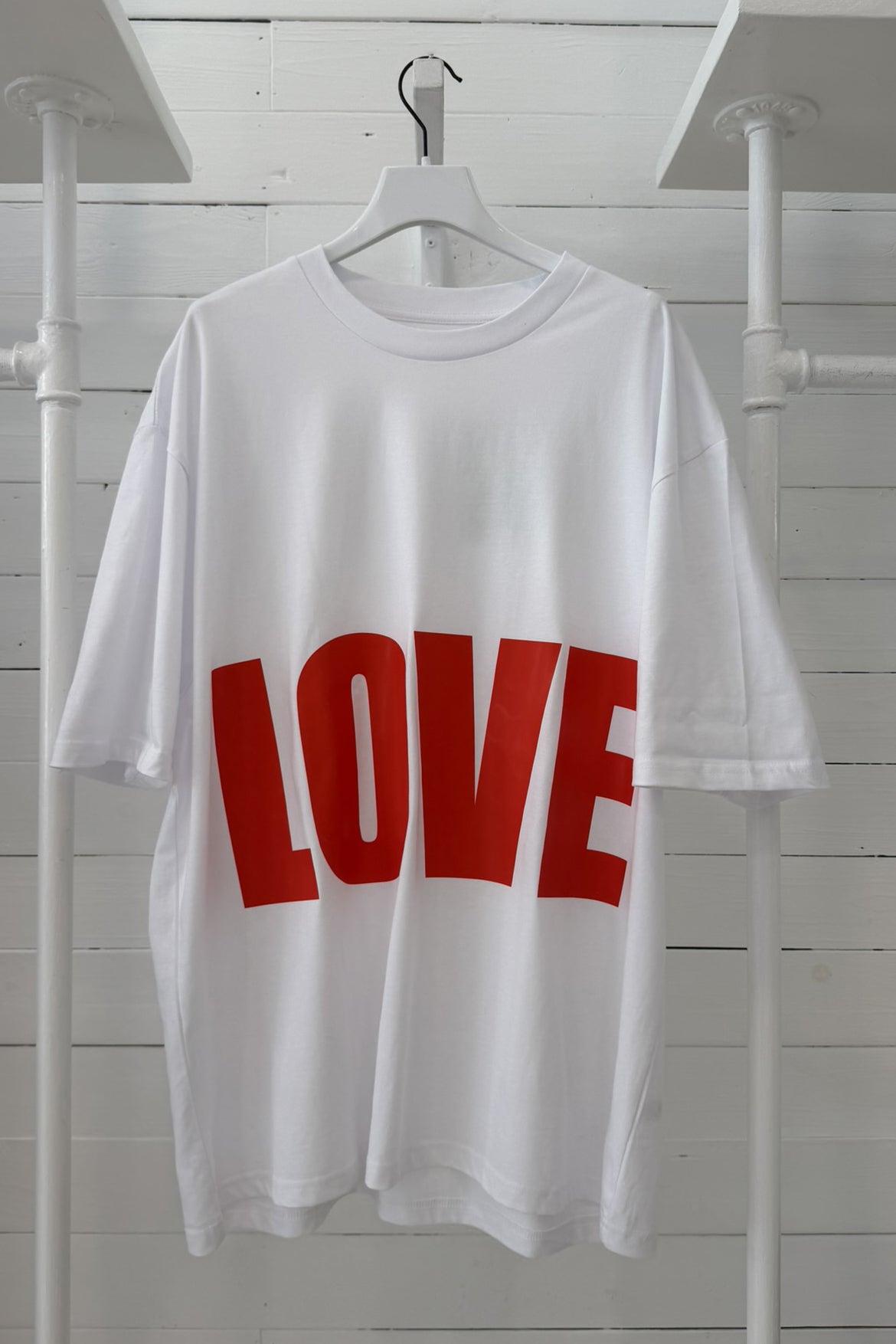 T-shirt Over Love in Cotone