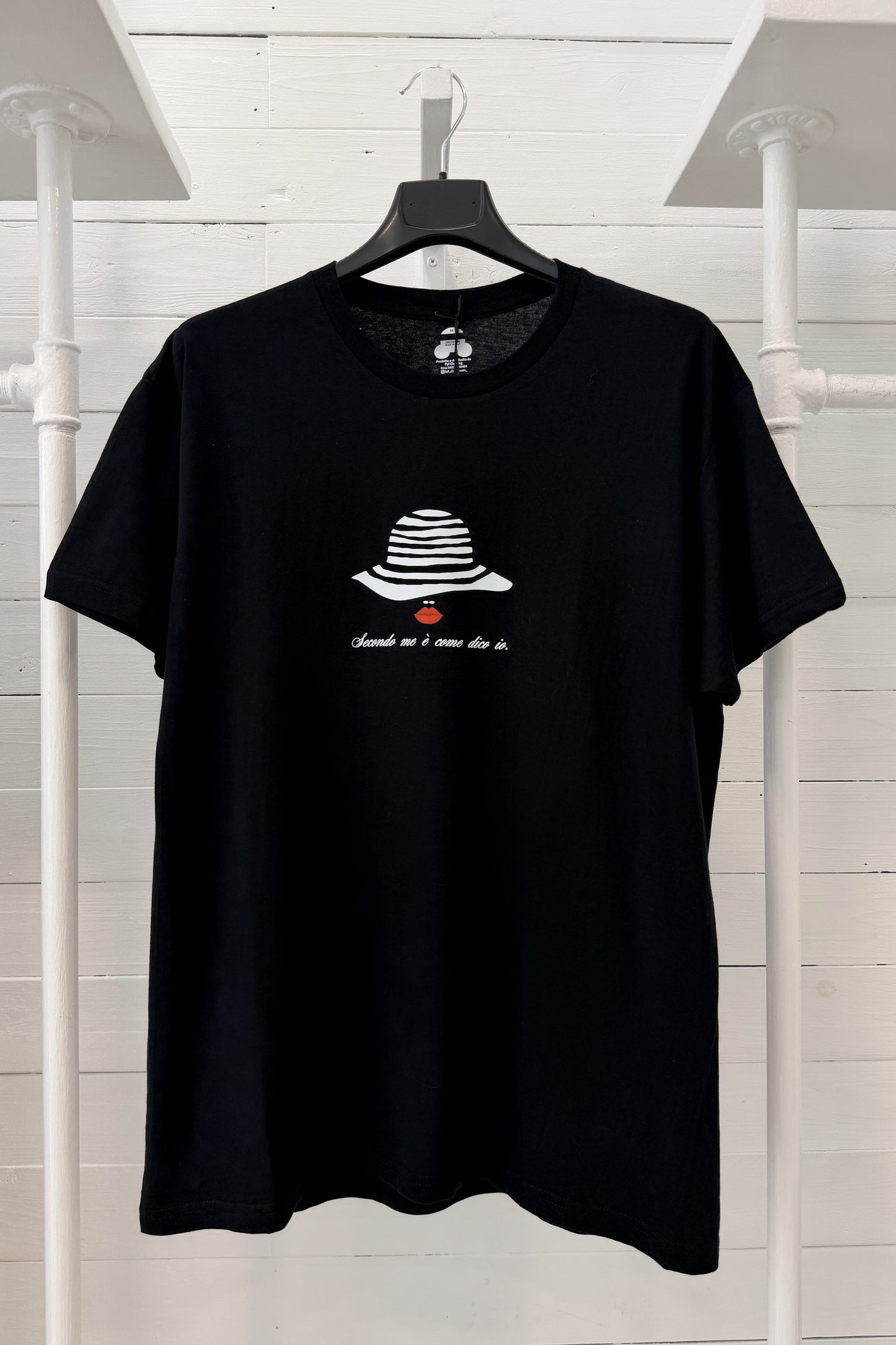 T-shirt con stampa "Secondo me è come dico io"
