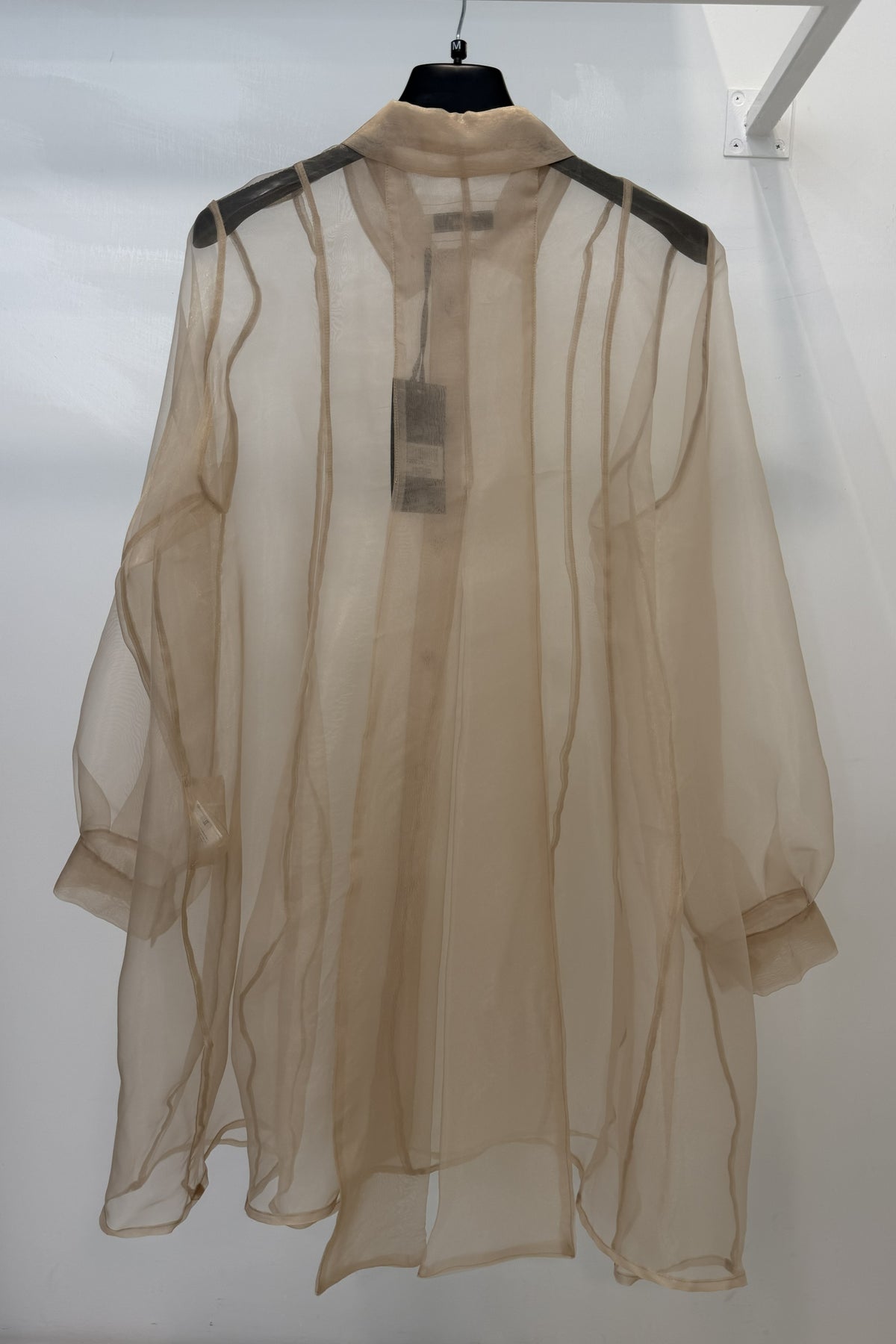 Camicia in Organza con Fiocco sul Retro