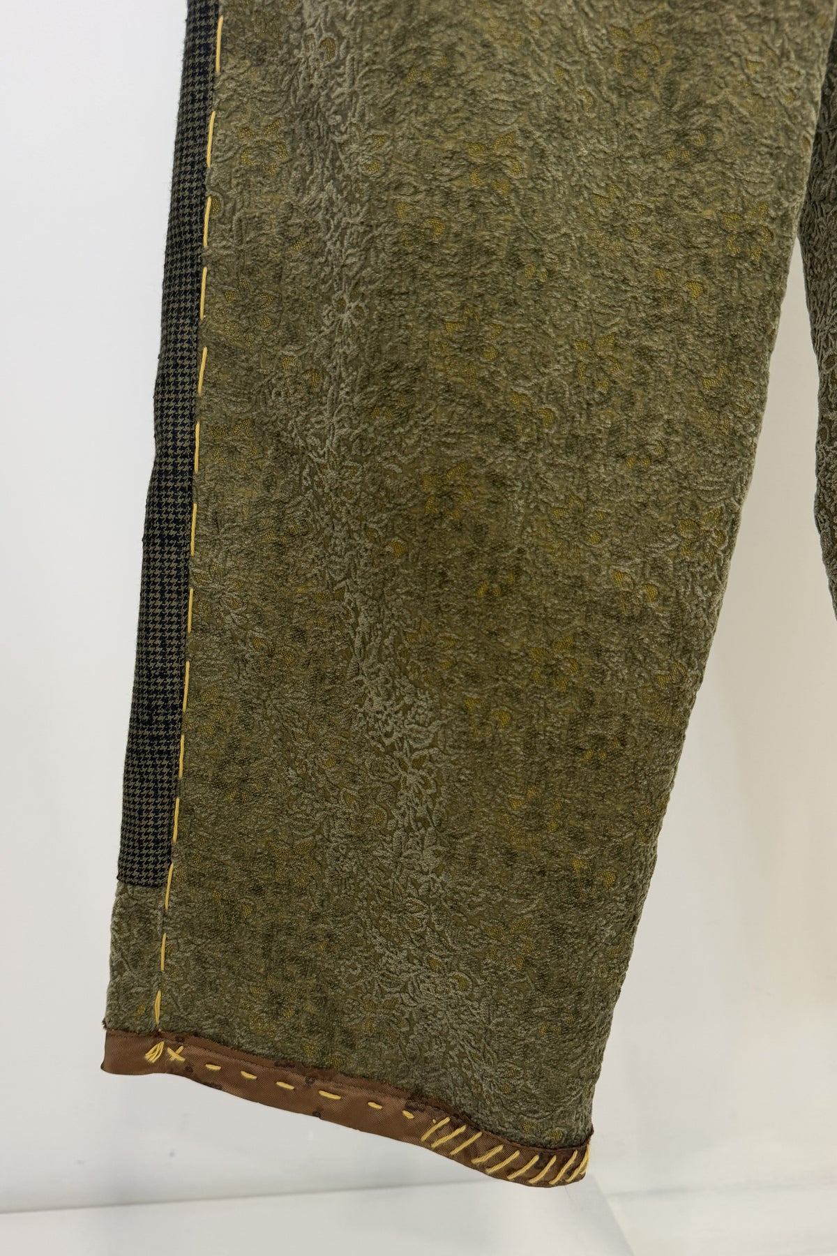 Pantalone Patchwork in Tessuto Lavorato